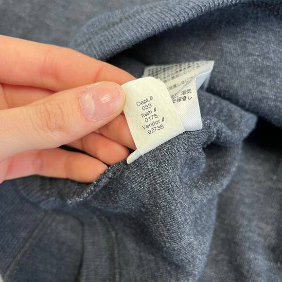 Eddie Bauer Navy‎ Blue Mens TL Quarter Zip Mock Neck Knit Sweater Preppy Office - Picture 7 of 10